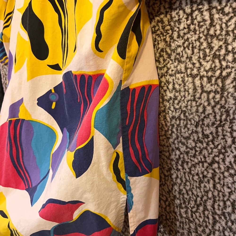 Colorful Abstract Button-Up Shirt - Picture 5 of 7